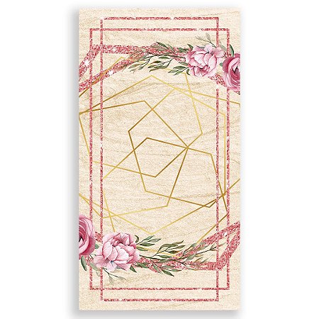 Capa Faixa Lateral Sublimado - Arabesco Floral
