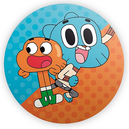 Capa Painel Redondo Sublimado - O Incrivel Mundo de Gumball