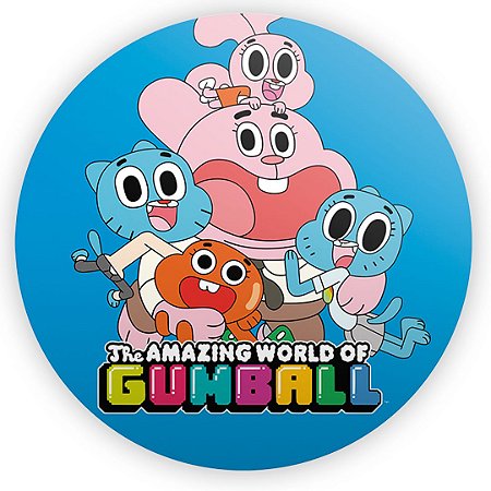 Capa Painel Redondo Sublimado - O Incrivel Mundo de Gumball
