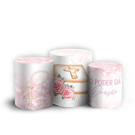 Capas Trio Cilindro Sublimado Vest Facil - Religioso