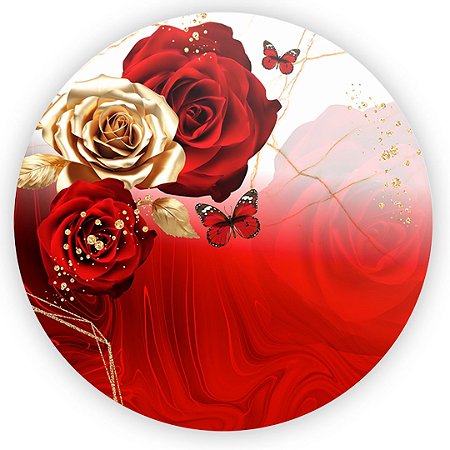 Capa Mini Painel Sublimado - Borboleta Floral