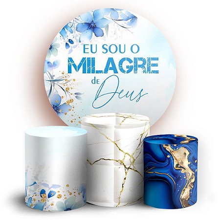 Capas Painel Redondo e Trio Cilindro Sublimado - Religioso