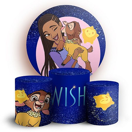 Capas Painel Redondo e Trio Cilindro Sublimado - Wish O Poder Dos Desejos