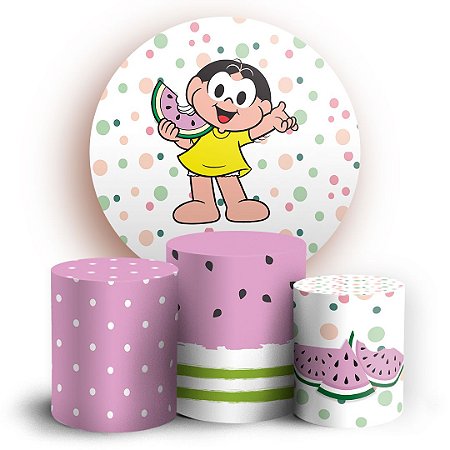 Capas Painel Redondo e Trio Cilindro Sublimado - Magali