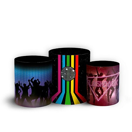 Capas Trio Cilindro Sublimado Vest Facil - Flashback