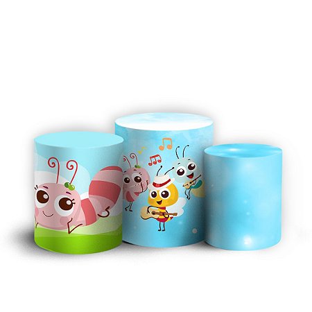 Capas Trio Cilindro Sublimado Vest Facil - Bia e Nino