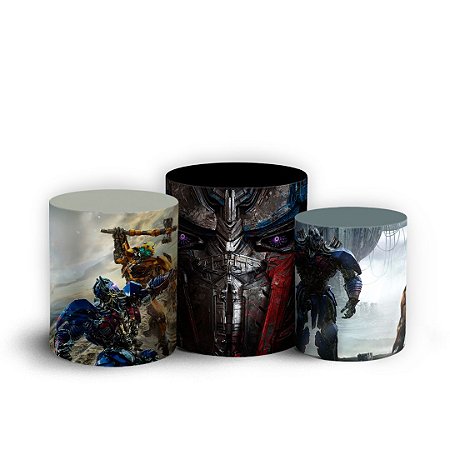 Capas Trio Cilindro Sublimado Vest Facil - Transformers