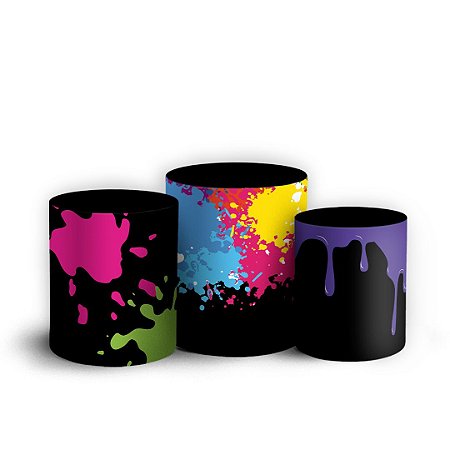 Capas Trio Cilindro Sublimado Vest Facil - Slime