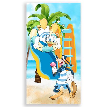 Capa Faixa Lateral Sublimado - Mickey Pool Party