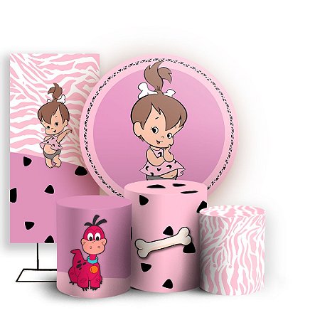 Capas Painel Redondo Trio Cilindro e Faixa Lateral Sublimado - Pedrita