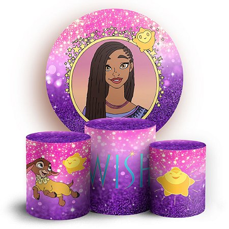 Capas Painel Redondo e Trio Cilindro Sublimado - Wish O Poder Dos Desejos