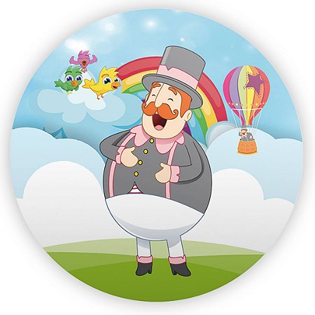 Capa Painel Redondo Sublimado - Mundo Bita