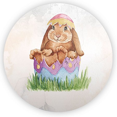 Capa Painel Redondo Sublimado - Pascoa