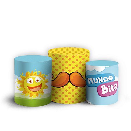 Capas Trio Cilindro Sublimado Vest Facil - Mundo Bita