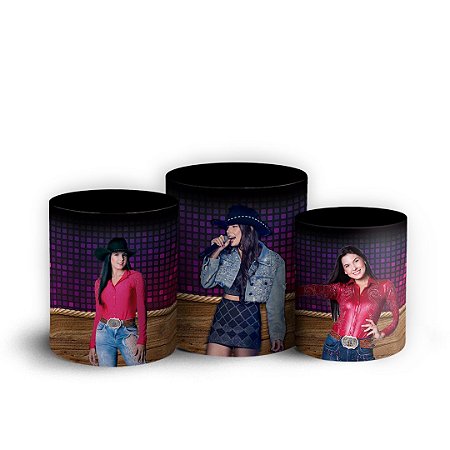 Capas Trio Cilindro Sublimado Vest Facil - Ana Castela