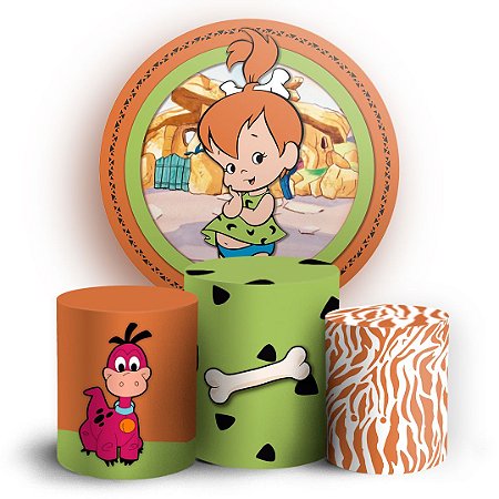 Capas Painel Redondo e Trio Cilindro Sublimado - Pedrita