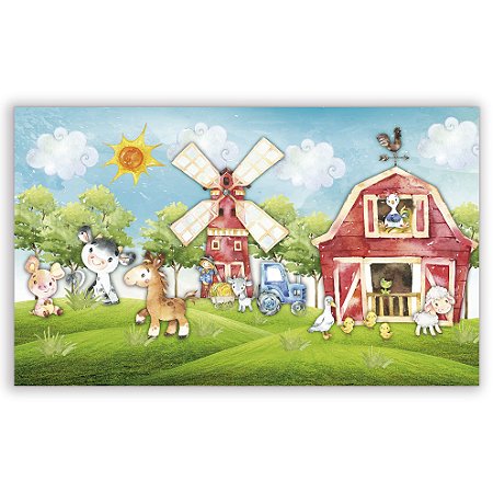 Capa Painel Retangular Sublimado - Fazenda