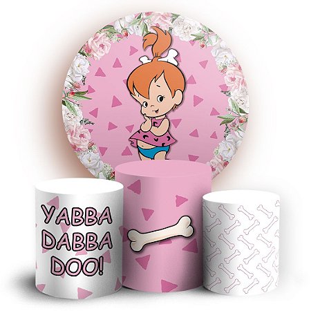 Capas Painel Redondo e Trio Cilindro Sublimado - Pedrita