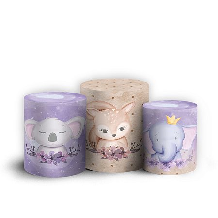 Trio Cilindro - Safari - Sublimado 3D + Elástico