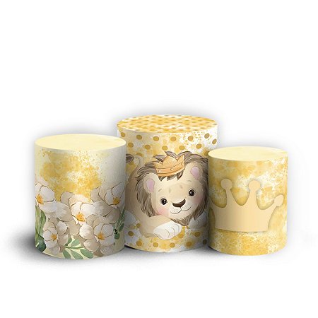 Capas Trio Cilindro Sublimado Vest Facil - Leaozinho