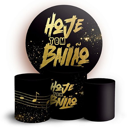 Capas Painel Redondo e Trio Cilindro Sublimado - Bailão