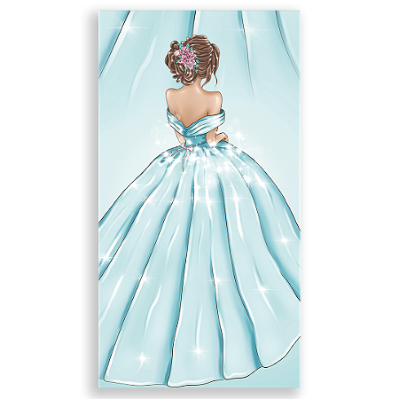 Capa Faixa Lateral Sublimado - 15 Anos Floral