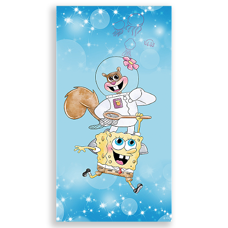 Capa Faixa Lateral Sublimado - Bob Esponja