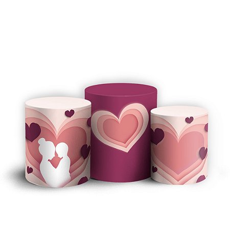 Capas Trio Cilindro Sublimado Vest Facil - Dia das Maes