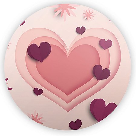 Capa Painel Redondo Sublimado - Dia das Maes