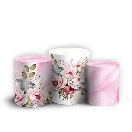 Capas Trio Cilindro Sublimado Vest Facil - Dia das Maes