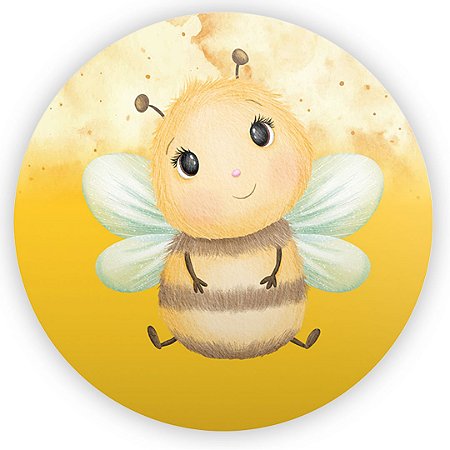 Capa Painel Redondo Sublimado - Abelhinha