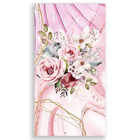 Capa Faixa Lateral Sublimado - 15 Anos Floral