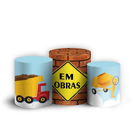 Capas Trio Cilindro Sublimado Vest Facil - Construcao