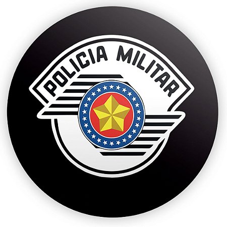 Capa Painel Redondo Sublimado - Policia Militar