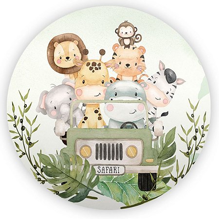 Capa Painel Redondo Sublimado - Safari