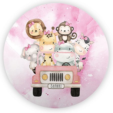 Capa Painel Redondo Sublimado - Safari
