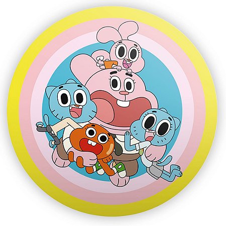 Capa Painel Redondo Sublimado - O Incrivel Mundo de Gumball