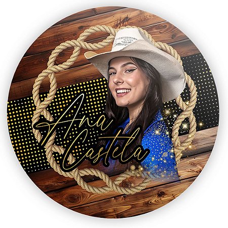 Capa Painel Redondo Sublimado - Ana Castela