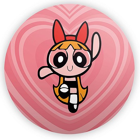 Capa Painel Redondo Sublimado - As Meninas Super Poderosas Florzinha