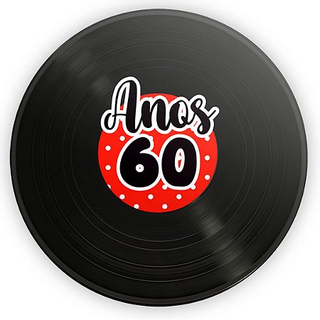 Capa Painel Redondo Sublimado - Anos 80