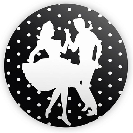 Capa Painel Redondo Sublimado - Anos 80