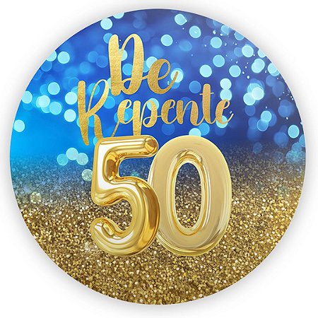 Capa Painel Redondo Sublimado - De Repente 50