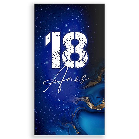 Capa Faixa Lateral Sublimado - 18 Anos