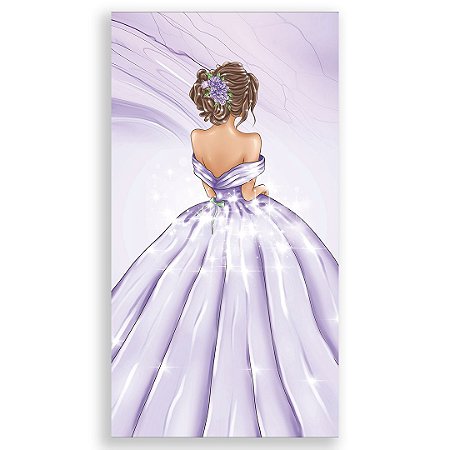 Capa Faixa Lateral Sublimado - 15 Anos Floral