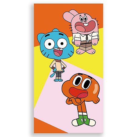 Capa Faixa Lateral Sublimado - O Incrivel Mundo de Gumball