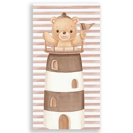 Capa Faixa Lateral Sublimado - Ursinho Marrom