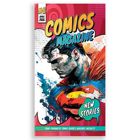 Capa Faixa Lateral Sublimado - Super Homem