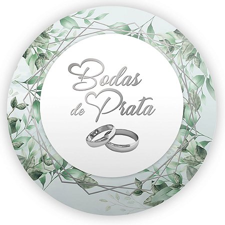 Capa Mini Painel Sublimado - Bodas de Prata