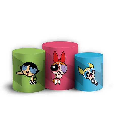 Capas Trio Cilindro Sublimado Vest Facil - As Meninas Super Poderosas