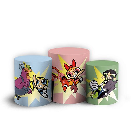 Capas Trio Cilindro Sublimado Vest Facil - As Meninas Super Poderosas